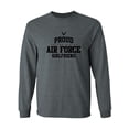 thumbnail image 1 of Proud Air Force GIRLFRIEND Adult Long Sleeve T-shirt, 1 of 3