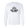 thumbnail image 1 of Proud Air Force GIRLFRIEND Adult Long Sleeve T-shirt, 1 of 3