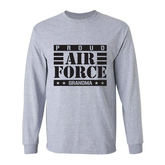 Proud Air Force Grandma Adult Long Sleeve T-shirt