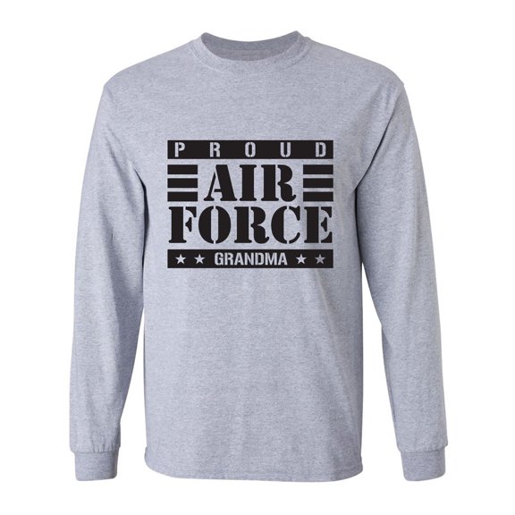 Proud Air Force Grandma Adult Long Sleeve T-shirt