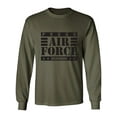 thumbnail image 1 of Proud Air Force Grandma Adult Long Sleeve T-shirt, 1 of 3