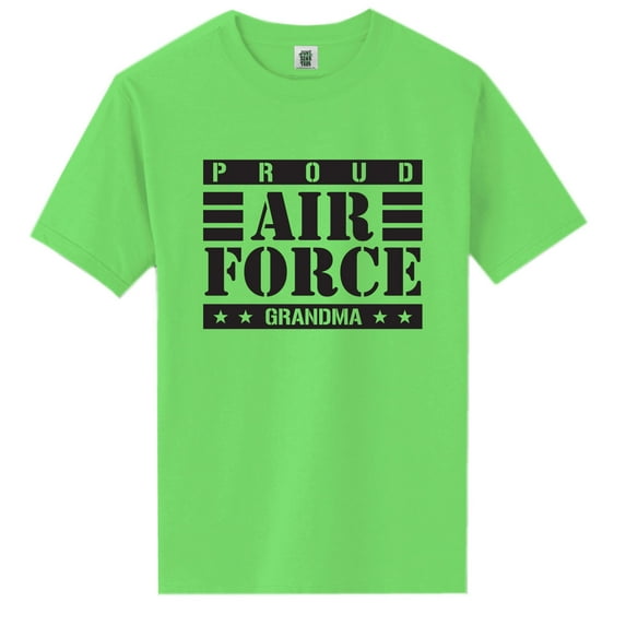 Proud Air Force Grandma Short Sleeve Neon Tee
