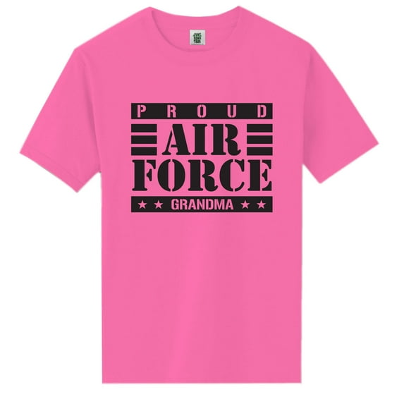 Proud Air Force Grandma Short Sleeve Neon Tee