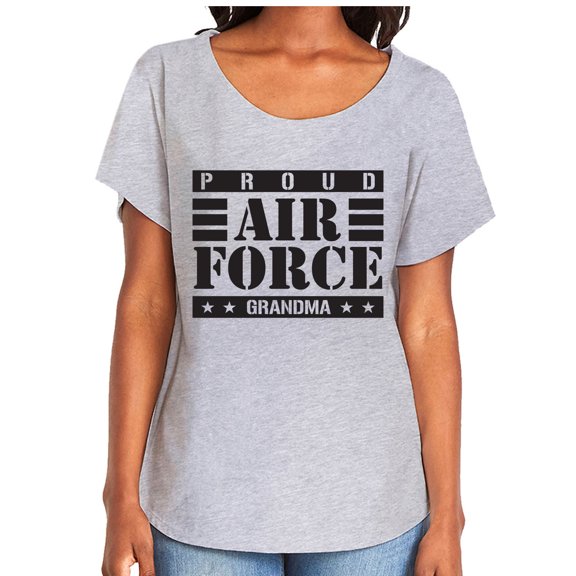 Proud Air Force Grandma Womens Dolman Tee