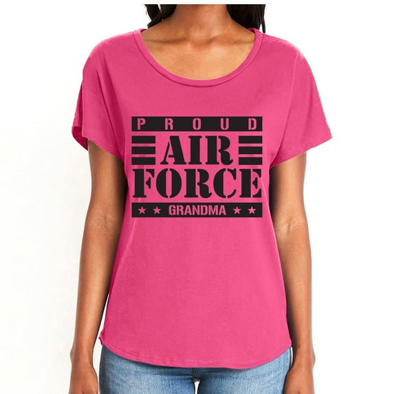 Proud Air Force Grandma Womens Dolman Tee