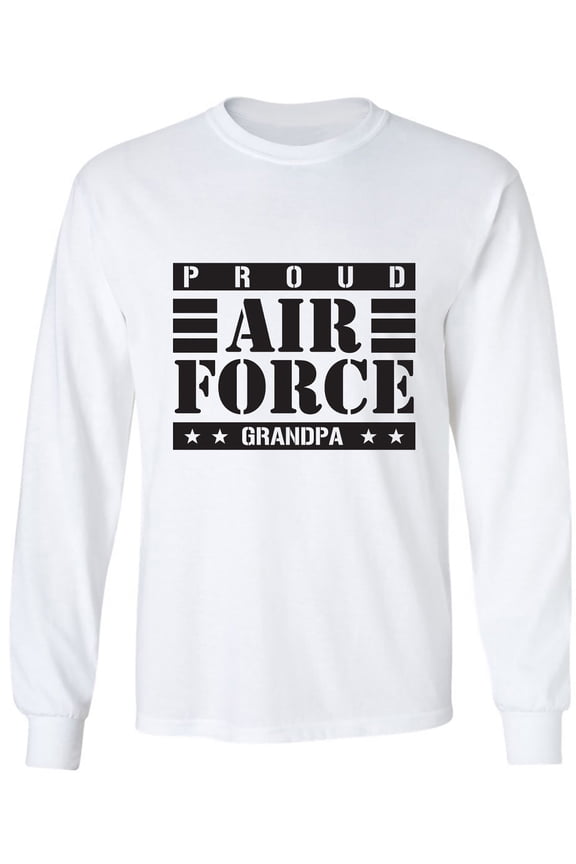 Proud Air Force Grandpa Adult Long Sleeve T-shirt
