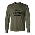thumbnail image 1 of Proud Air Force HUSBAND Adult Long Sleeve T-shirt, 1 of 3
