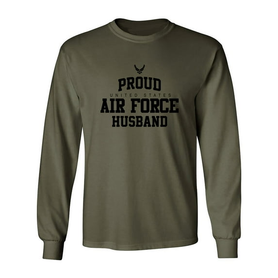 Proud Air Force HUSBAND Adult Long Sleeve T-shirt