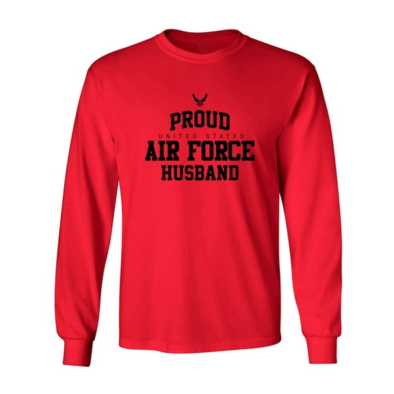 Proud Air Force HUSBAND Adult Long Sleeve T-shirt