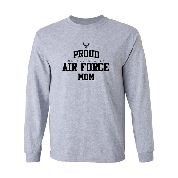 Proud Air Force MOM Adult Long Sleeve T-shirt