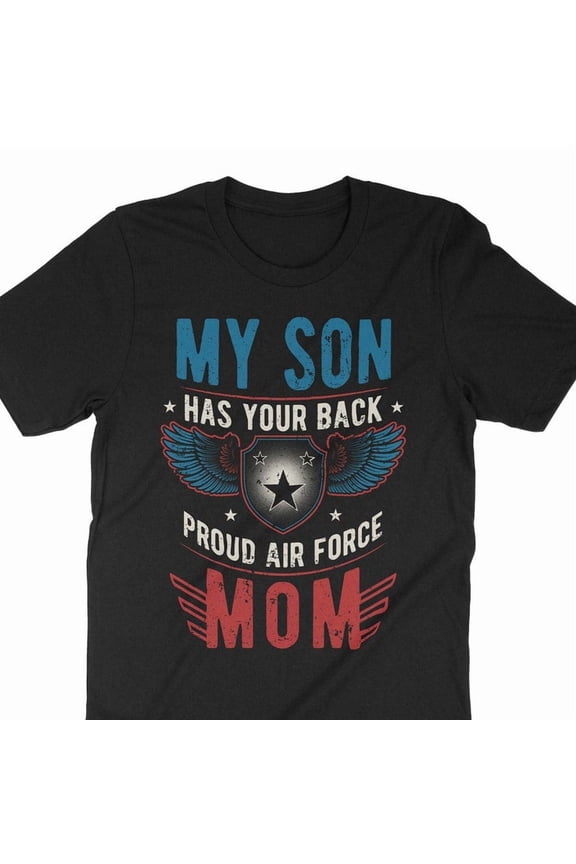 Proud Air Force Mom Gift USAF Mother Military Support Art Graphic Tee,for unisex up to size 5XL