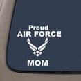 thumbnail image 1 of Proud Air Force Mom Military Decal Sticker | 6-Inches By 5.5-Inches | White Vinyl | Car Truck Van SUV Laptop Macbook Wall Decals, 1 of 1