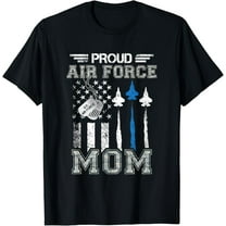 Proud Air Force Mom US Air Force Graduation Mom Gifts T-ShirtMen and women, Black T-shirt, size: Extra large