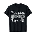 thumbnail image 1 of Proud Air Force Papa Graphic T-Shirt for Graduation Celebrations and USAF Support, 1 of 5