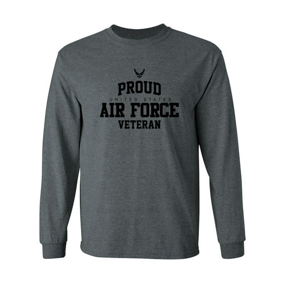 Proud Air Force VETERAN Adult Long Sleeve T-shirt