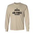 thumbnail image 1 of Proud Air Force VETERAN Adult Long Sleeve T-shirt, 1 of 3