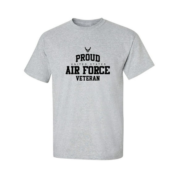 Proud Air Force VETERAN Adult Short Sleeve T-shirt