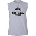 thumbnail image 1 of Proud Air Force VETERAN Adult Sleeveless Tee, 1 of 4