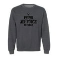 thumbnail image 1 of Proud Air Force VETERAN Crewneck Sweatshirt, 1 of 3