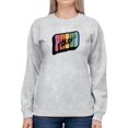 thumbnail image 1 of Proud Ally Colorful Banner Sweatshirt Women -Smartprints Designs, Female 3X-Large, 1 of 4