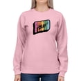 thumbnail image 1 of Proud Ally Colorful Banner Sweatshirt Women -Smartprints Designs, Female Medium, 1 of 4