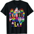 thumbnail image 1 of Proud Ally - For Gay Pride Month Transgender Flag Distressed T-Shirt, 1 of 3