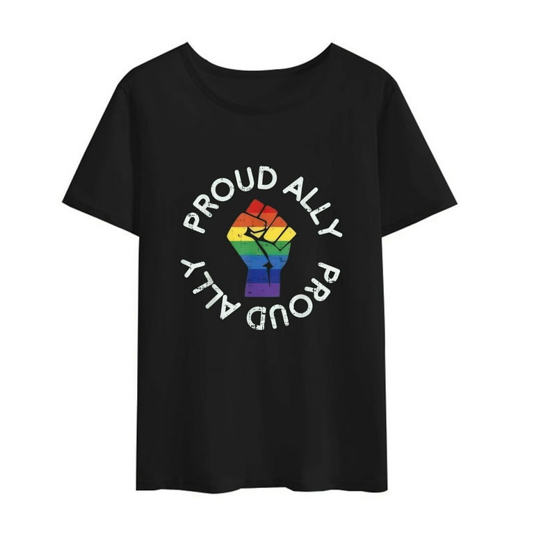 Proud Ally Gay Pride Shirt LGBT Gay Lesbian Protest Gift Proud Ally Gay Pride Shirt LGBT Gay Lesbian Protest Gift