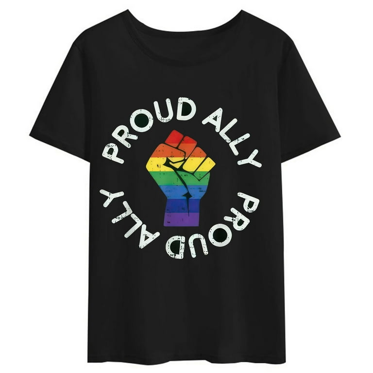 Proud Ally Gay Pride Shirt LGBT Gay Lesbian Protest Gift Proud Ally Gay Pride Shirt LGBT Gay Lesbian Protest Gift