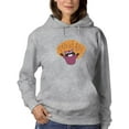 thumbnail image 1 of Proud Ally Happy Racoon Hoodie Women -Smartprints Designs, Female Medium, 1 of 4