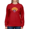 thumbnail image 1 of Proud Ally Happy Racoon Sweatshirt Women -Smartprints Designs, Female Small, 1 of 4