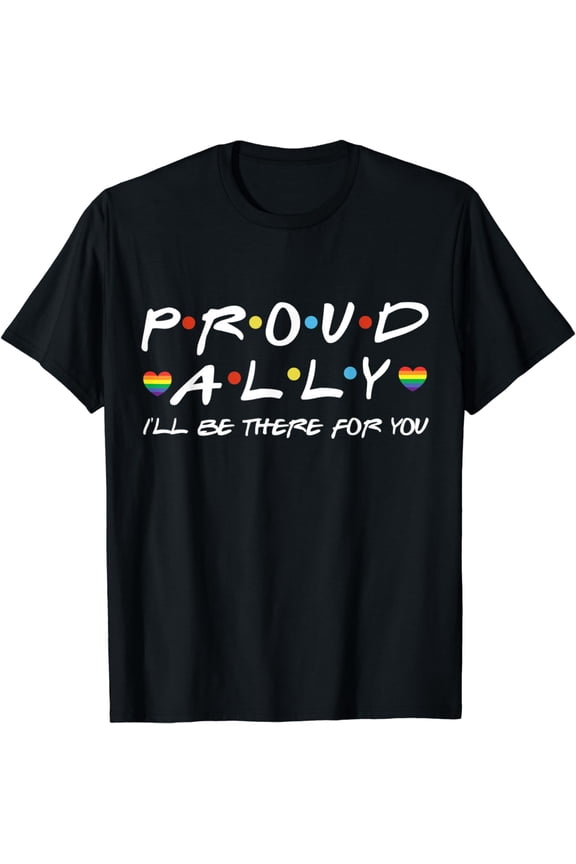 Proud Ally LGBT Flag Gay Pride Month Transgender Rainbow T-Shirt