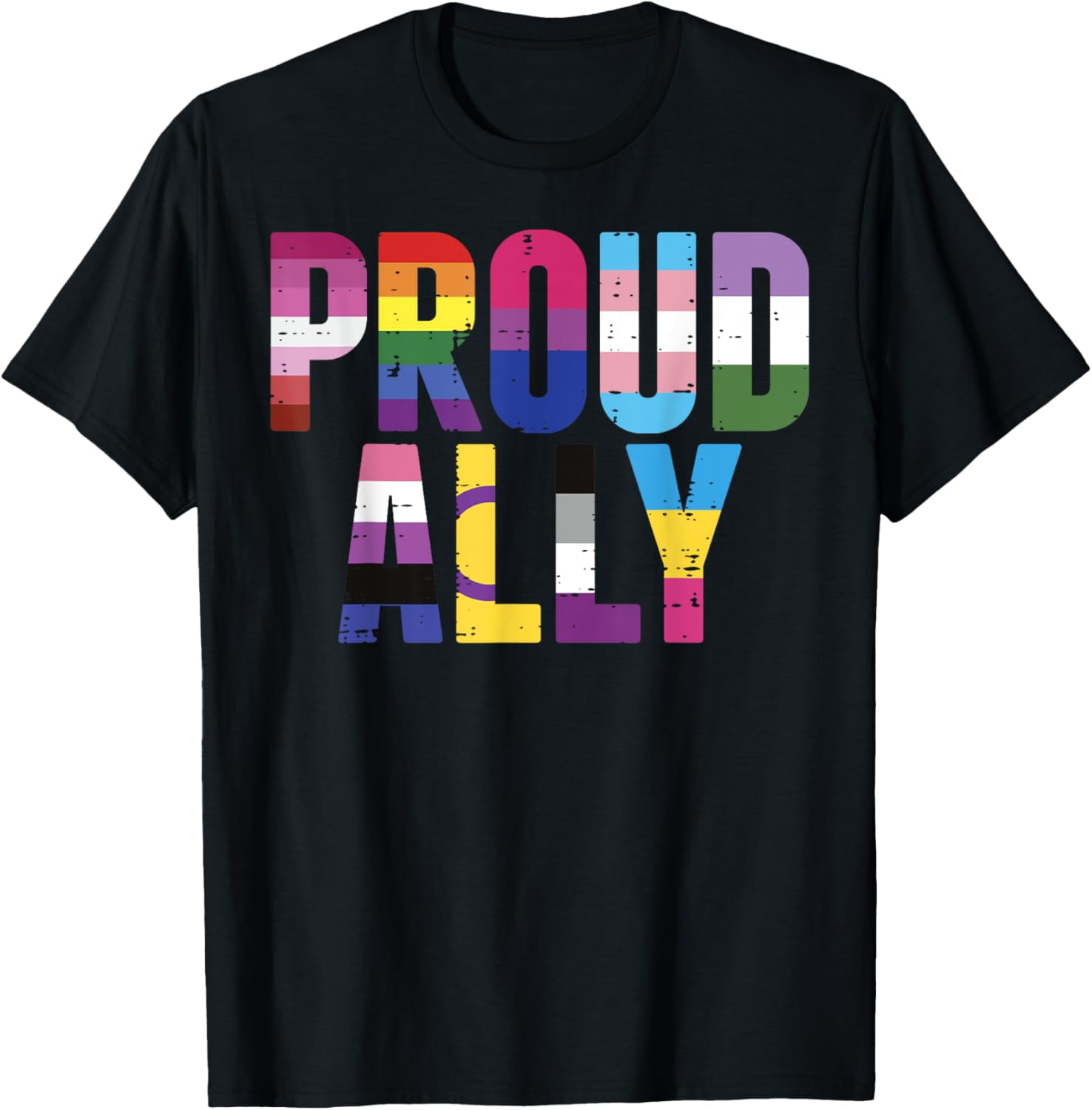Proud Ally LGBTQ Lesbian Gay Bisexual Trans Pan Queer Gift T-Shirt Proud Ally LGBTQ Lesbian Gay Bisexual Trans Pan Queer Gift T-Shirt