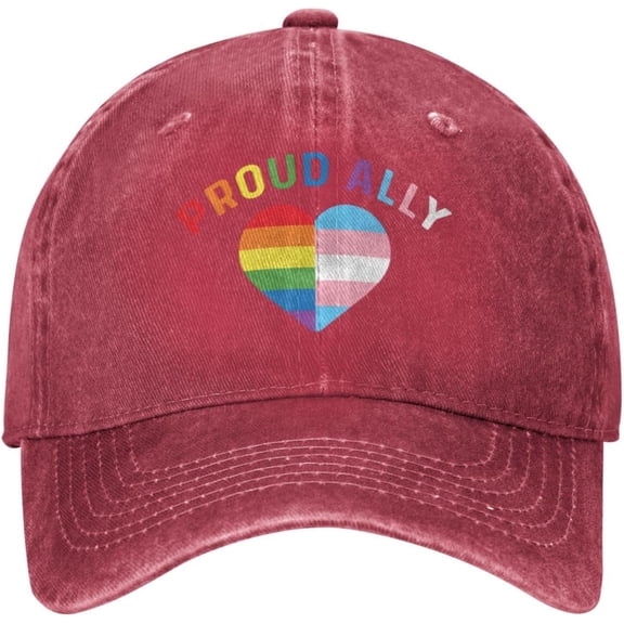 Proud Ally Mom LGBT Transgender Gifts LGBTQ Pride Cowboy Hat Baseball Cap Women Trucker Hat Men Dad Hat Sun Hat Black