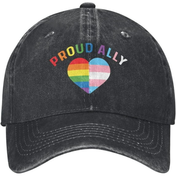 Proud Ally Mom LGBT Transgender Gifts LGBTQ Pride Hat Cowboy Hat Hat Baseball Hats for Men Dad Hat Summer Hats Black