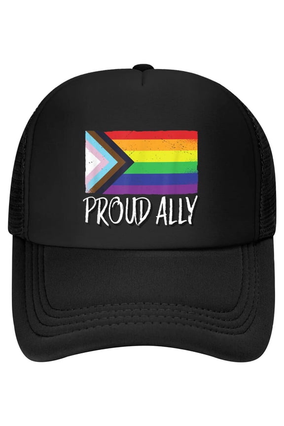 Proud Ally | Pride Month LGBTQ Black Pride Flag Baseball Cap