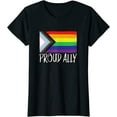 thumbnail image 1 of Proud Ally Pride Month LGBTQ Black Pride Flag Gift T-Shirt, 1 of 3