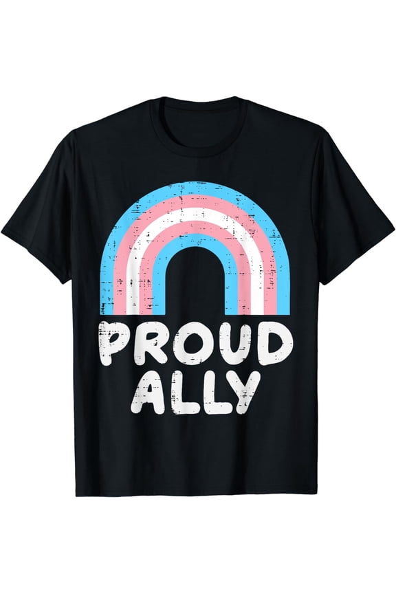 Proud Ally Transgender Transsexual Trans Pride Men Women T-Shirt