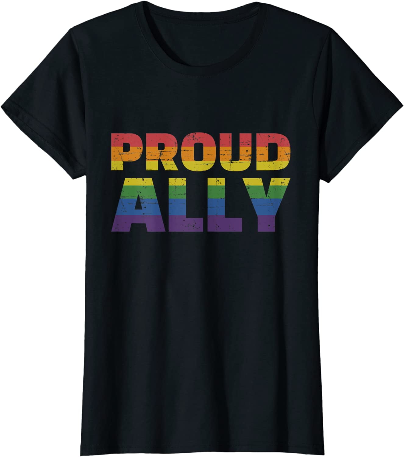 SUWATOIN Pride Shirt per donna Rainbow Heart Print T-shirt manica corta LGBT Gay Pride Month Tops, Bianco 1, S