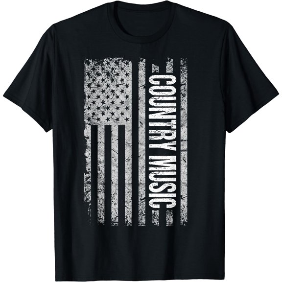 Proud American Flag Country Music Deep South T-Shirt