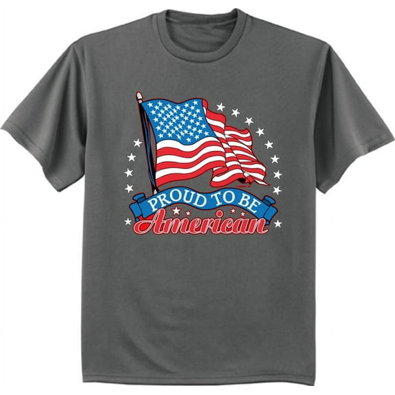 Proud American Flag Patriotic T-shirt Mens Graphic Tee
