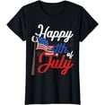 thumbnail image 1 of Proud American Freedom Liberty Fireworks Happy 4th Of July T-Shirt T-shirts, 1 of 4