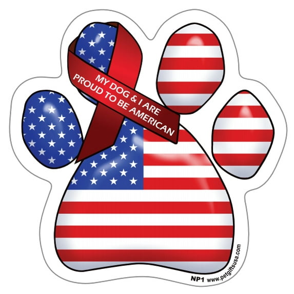 Proud American Paw Magnet - Political Paw