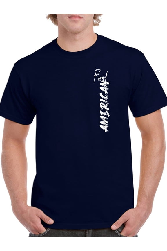 Proud American T-Shirt Men -Smartprints Designs, Male Medium