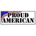 thumbnail image 1 of Proud American US Flag Vinyl Decal Bumper Sticker, 1 of 3