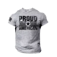 thumbnail image 1 of Proud American USA Flag Distressed Men T Shirt Patriotic Cotton Tee S - 2XL, 1 of 3