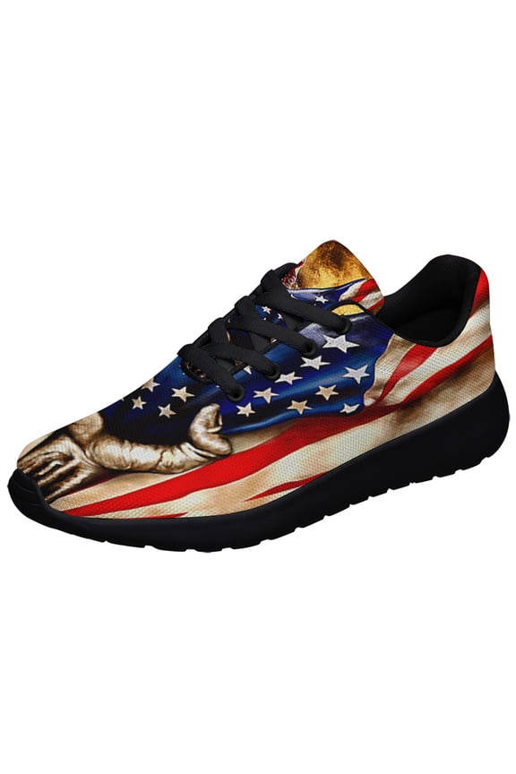 Proud American flag Welder Shoes Sneakers Black Size 5