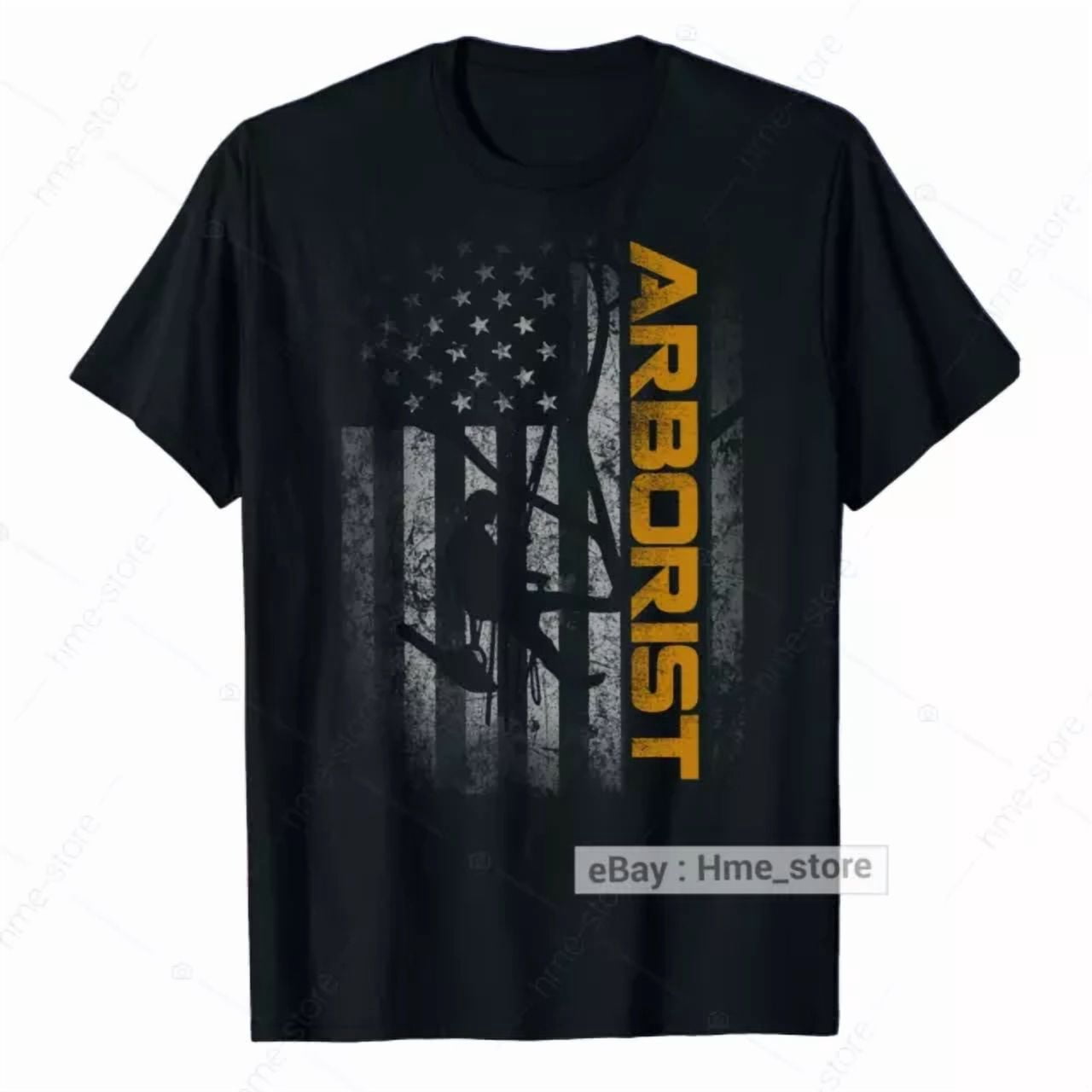 Proud Arborist American T-Shirt Men Tree Climber Logger Patriotic Usa ...