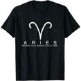thumbnail image 1 of Proud Aries Zodiac Characteristics Gifts Astrology Sign Love T-Shirt Black X-Large, 1 of 4