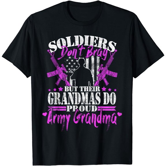 Proud Army Grandma Soldiers Don't Brag Military Grandmother T-Shirt