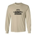 thumbnail image 1 of Proud Army HUSBAND Adult Long Sleeve T-shirt, 1 of 3